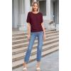 imageHybrid ampamp Company Womens Super Comfy Boat Neck Dolman Top ShirtWine