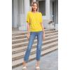 imageHybrid ampamp Company Womens Super Comfy Boat Neck Dolman Top ShirtYellow