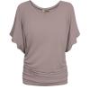 imageHybrid ampamp Company Womens Super Comfy Boat Neck Dolman Top ShirtTaupe