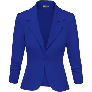 imageHybrid ampamp Company Women Super Comfy Ponte Office BlazerPremium Pontyroyal