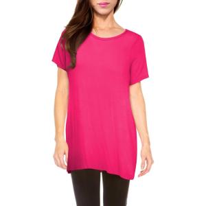imageHybrid ampamp Company Womens Super Comfy Boat Neck Dolman Top ShirtFuchsia2