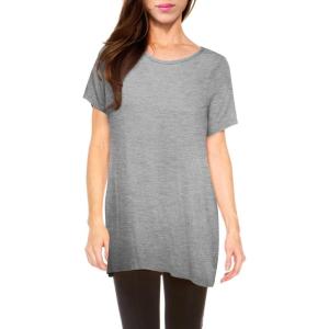imageHybrid ampamp Company Womens Super Comfy Boat Neck Dolman Top ShirtHeather Gr2