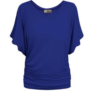 imageHybrid ampamp Company Womens Super Comfy Boat Neck Dolman Top ShirtRoyal