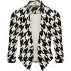 imageHybrid ampamp Company Womens Casual Work Office Blazer Jacket Open Front Shawl with 34 Scrunch Sleeves11394blkivo