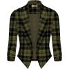 imageHybrid ampamp Company Womens Casual Work Office Blazer Jacket Open Front Shawl with 34 Scrunch Sleeves11396blkoli