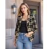imageHybrid ampamp Company Womens Casual Work Office Blazer Jacket Open Front Shawl with 34 Scrunch Sleeves11396blktau