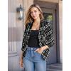 imageHybrid ampamp Company Womens Casual Work Office Blazer Jacket Open Front Shawl with 34 Scrunch Sleeves462059olvmlt