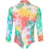 imageHybrid ampamp Company Womens Casual Work Office Blazer Jacket Open Front Shawl with 34 Scrunch Sleeves7701yellow Mul