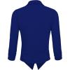 imageHybrid ampamp Company Womens Casual Work Office Blazer Jacket Open Front Shawl with 34 Scrunch SleevesCobaltblue