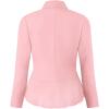 imageHybrid ampamp Company Womens Casual Work Office Elegant Open Front Premium Nylon Blazer JacketJk1135blush
