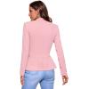 imageHybrid ampamp Company Womens Casual Work Office Elegant Open Front Premium Nylon Blazer JacketJk1135blush