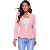 imageHybrid ampamp Company Womens Casual Work Office Elegant Open Front Premium Nylon Blazer JacketJk1135blush