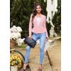 imageHybrid ampamp Company Womens Casual Work Office Elegant Open Front Premium Nylon Blazer JacketJk1135blush