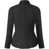 imageHybrid ampamp Company Womens Casual Work Office Elegant Open Front Premium Nylon Blazer JacketJk1135charcoal