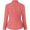 imageHybrid ampamp Company Womens Casual Work Office Elegant Open Front Premium Nylon Blazer JacketJk1135coral