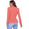 imageHybrid ampamp Company Womens Casual Work Office Elegant Open Front Premium Nylon Blazer JacketJk1135coral