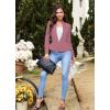 imageHybrid ampamp Company Womens Casual Work Office Elegant Open Front Premium Nylon Blazer JacketJk1135dark Rose