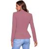 imageHybrid ampamp Company Womens Casual Work Office Elegant Open Front Premium Nylon Blazer JacketJk1135dark Rose