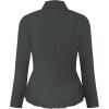 imageHybrid ampamp Company Womens Casual Work Office Elegant Open Front Premium Nylon Blazer JacketJk1135gunmetal