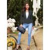 imageHybrid ampamp Company Womens Casual Work Office Elegant Open Front Premium Nylon Blazer JacketJk1135gunmetal