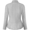 imageHybrid ampamp Company Womens Casual Work Office Elegant Open Front Premium Nylon Blazer JacketJk1135heathergre