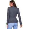imageHybrid ampamp Company Womens Casual Work Office Elegant Open Front Premium Nylon Blazer JacketJk1135heathernav