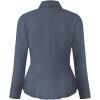 imageHybrid ampamp Company Womens Casual Work Office Elegant Open Front Premium Nylon Blazer JacketJk1135heathernav