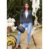 imageHybrid ampamp Company Womens Casual Work Office Elegant Open Front Premium Nylon Blazer JacketJk1135heathernav