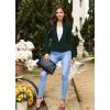 imageHybrid ampamp Company Womens Casual Work Office Elegant Open Front Premium Nylon Blazer JacketJk1135hunter