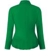 imageHybrid ampamp Company Womens Casual Work Office Elegant Open Front Premium Nylon Blazer JacketJk1135kelly Gree