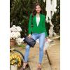 imageHybrid ampamp Company Womens Casual Work Office Elegant Open Front Premium Nylon Blazer JacketJk1135kelly Gree