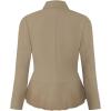 imageHybrid ampamp Company Womens Casual Work Office Elegant Open Front Premium Nylon Blazer JacketJk1135khaki