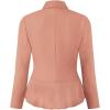 imageHybrid ampamp Company Womens Casual Work Office Elegant Open Front Premium Nylon Blazer JacketJk1135mauve