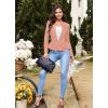 imageHybrid ampamp Company Womens Casual Work Office Elegant Open Front Premium Nylon Blazer JacketJk1135mauve