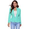 imageHybrid ampamp Company Womens Casual Work Office Elegant Open Front Premium Nylon Blazer JacketJk1135mint