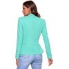 imageHybrid ampamp Company Womens Casual Work Office Elegant Open Front Premium Nylon Blazer JacketJk1135mint