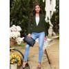 imageHybrid ampamp Company Womens Casual Work Office Elegant Open Front Premium Nylon Blazer JacketJk1135olive