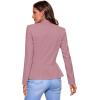 imageHybrid ampamp Company Womens Casual Work Office Elegant Open Front Premium Nylon Blazer JacketJk1135rose