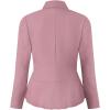 imageHybrid ampamp Company Womens Casual Work Office Elegant Open Front Premium Nylon Blazer JacketJk1135rose