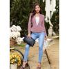 imageHybrid ampamp Company Womens Casual Work Office Elegant Open Front Premium Nylon Blazer JacketJk1135rose