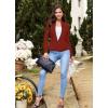 imageHybrid ampamp Company Womens Casual Work Office Elegant Open Front Premium Nylon Blazer JacketJk1135rust