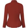 imageHybrid ampamp Company Womens Casual Work Office Elegant Open Front Premium Nylon Blazer JacketJk1135rust
