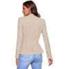 imageHybrid ampamp Company Womens Casual Work Office Elegant Open Front Premium Nylon Blazer JacketJk1135stone