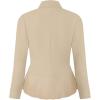 imageHybrid ampamp Company Womens Casual Work Office Elegant Open Front Premium Nylon Blazer JacketJk1135stone