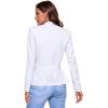 imageHybrid ampamp Company Womens Casual Work Office Elegant Open Front Premium Nylon Blazer JacketJk1135white