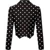 imageHybrid ampamp Company Womens Fashion Military Crop Premium Ultra Stretch GoldSliver Zip Up Dressy Blazer Jacket10575blackWhit