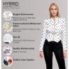 imageHybrid ampamp Company Womens Fashion Military Crop Premium Ultra Stretch GoldSliver Zip Up Dressy Blazer Jacket10575ivoblk