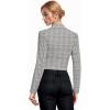 imageHybrid ampamp Company Womens Fashion Military Crop Premium Ultra Stretch GoldSliver Zip Up Dressy Blazer Jacket10623blackIvor