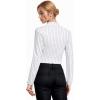 imageHybrid ampamp Company Womens Fashion Military Crop Premium Ultra Stretch GoldSliver Zip Up Dressy Blazer Jacket10909whiteblack