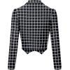 imageHybrid ampamp Company Womens Fashion Military Crop Premium Ultra Stretch GoldSliver Zip Up Dressy Blazer Jacket11083blackwhite